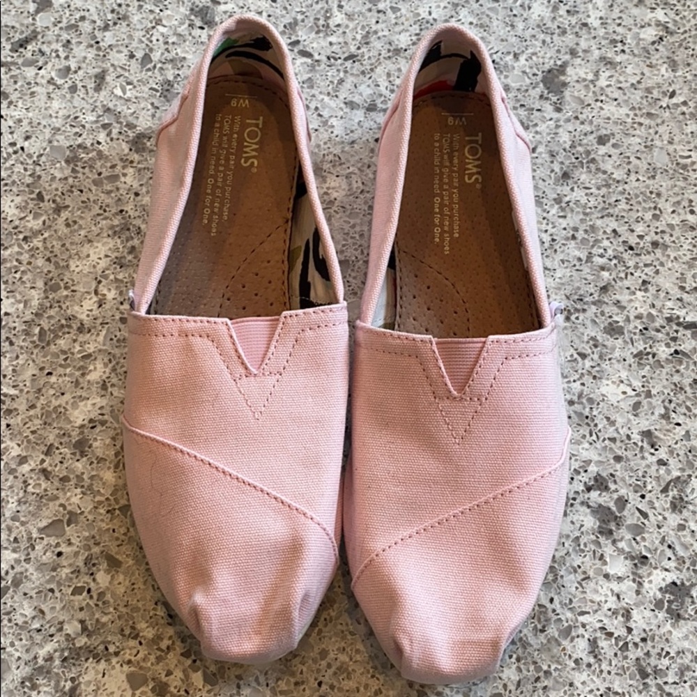TOMS Pink Flats